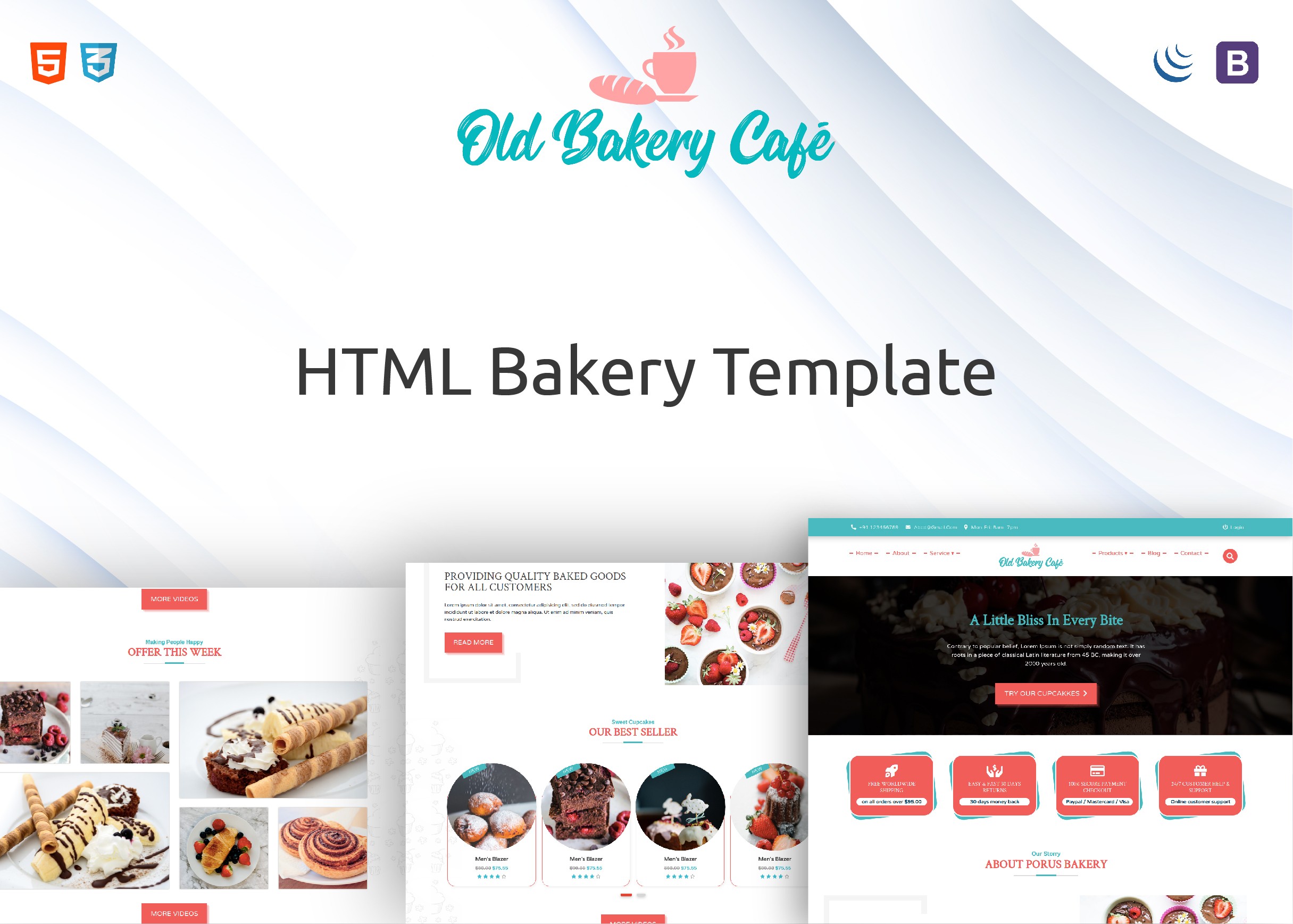 Bakerybaz - Bakery and Pastry  HTML Template